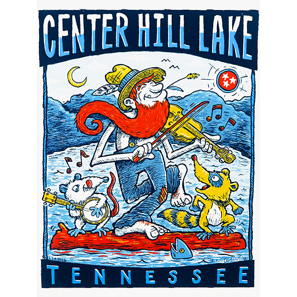 Center Hill Lake Print, Fiddle - Lucas Antoniak