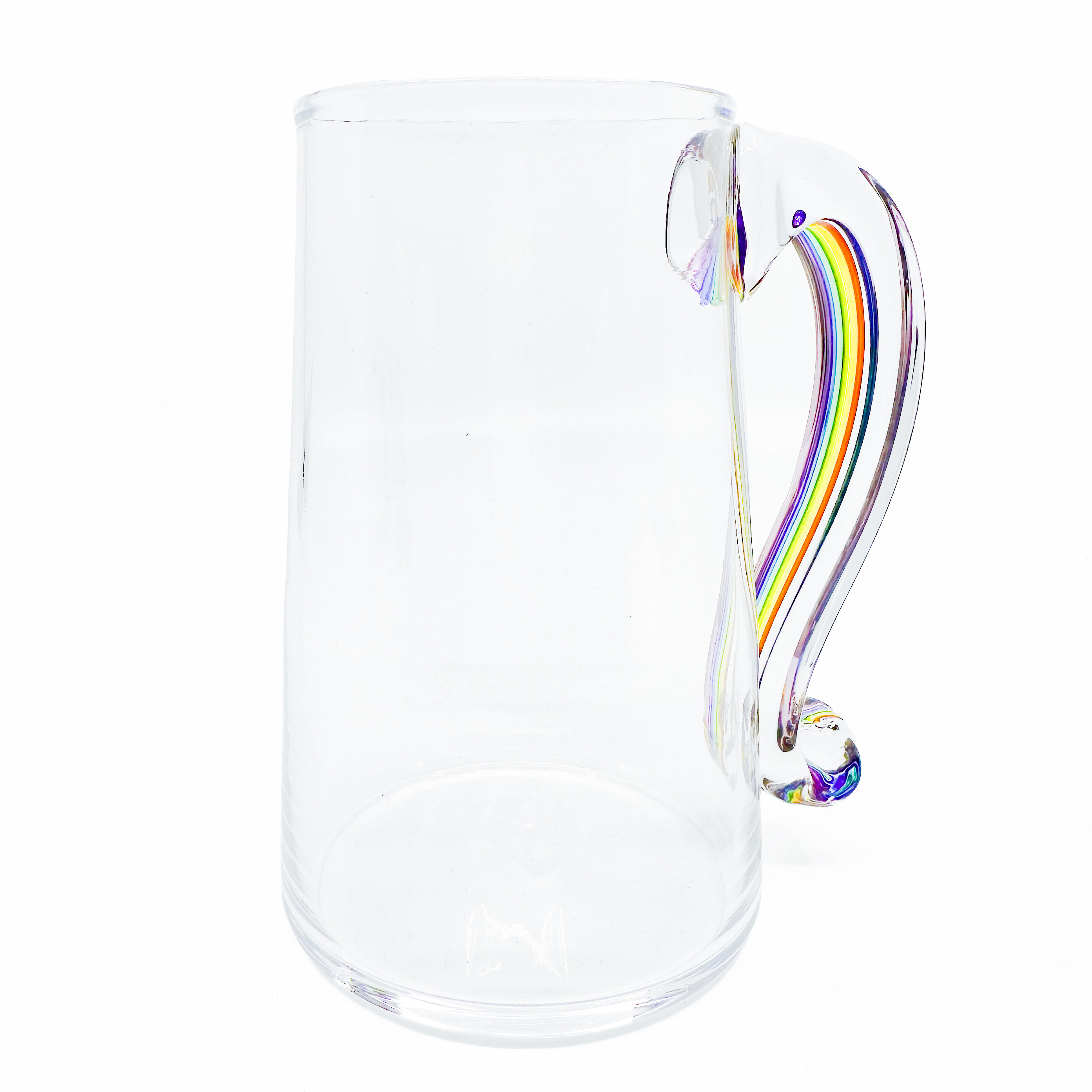 Rainbow Handle Glass Stein - Andrew Thompson & Jamie Estes