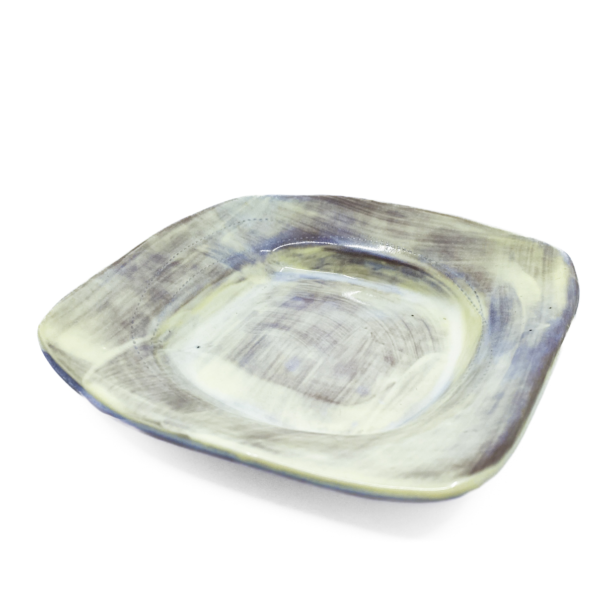 Ceramic Dessert Plate, Yellow - Melody Tiemann