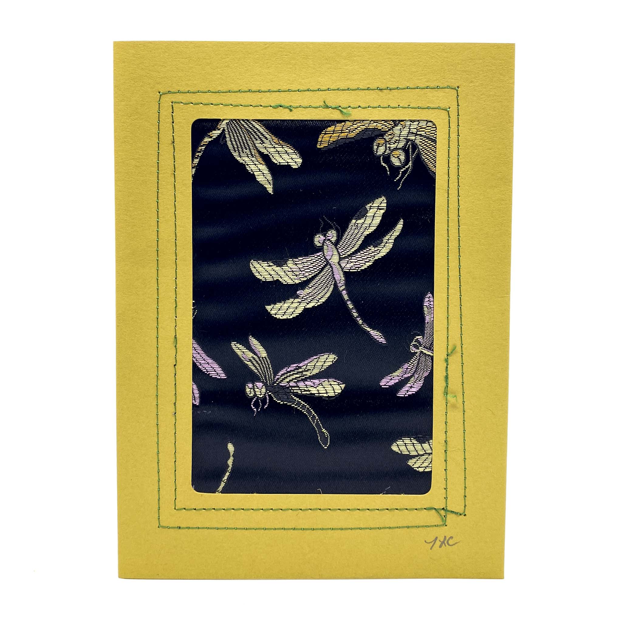 Hand Sewn Card, Dragonfly - Twyla L. Clark