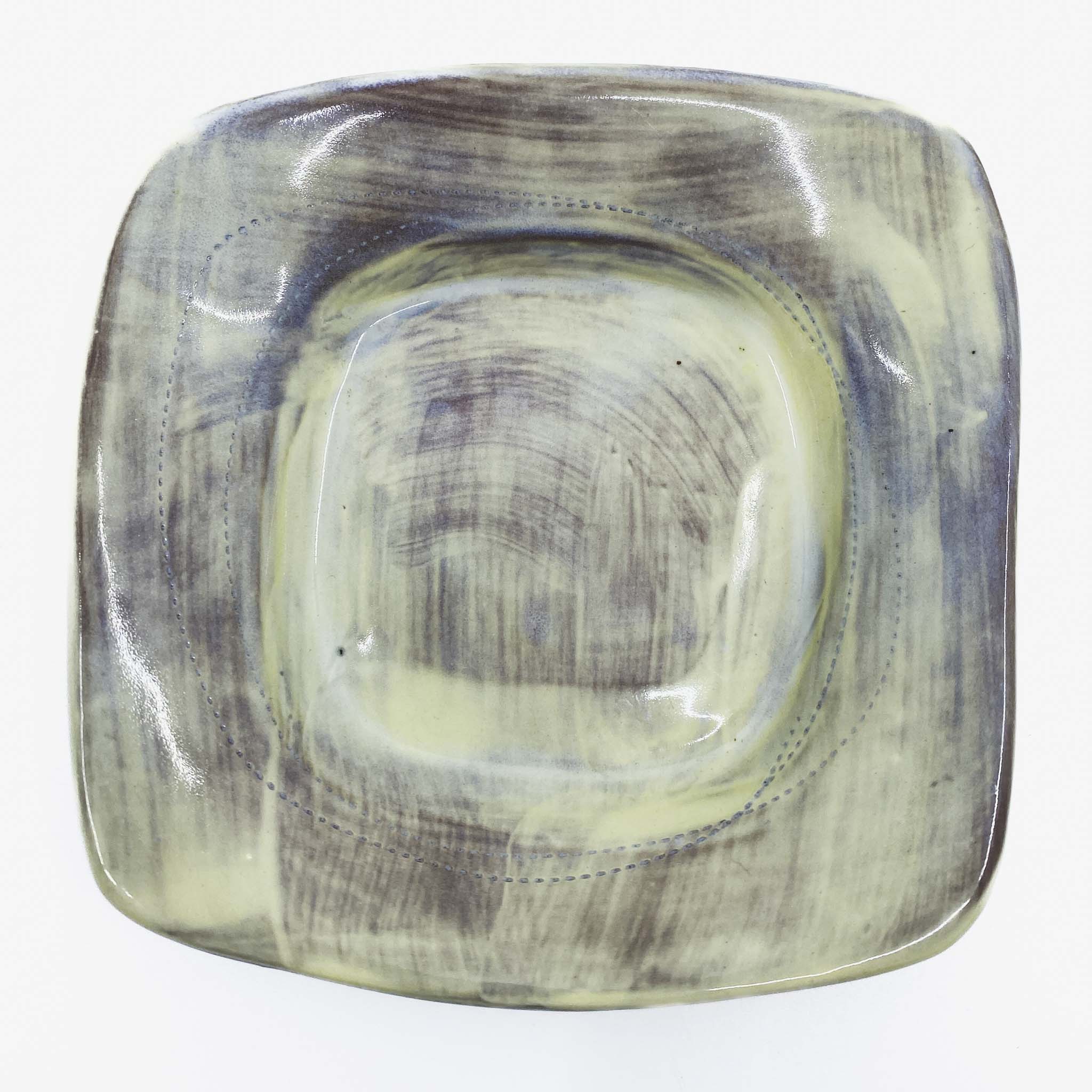 Ceramic Dessert Plate, Yellow - Melody Tiemann