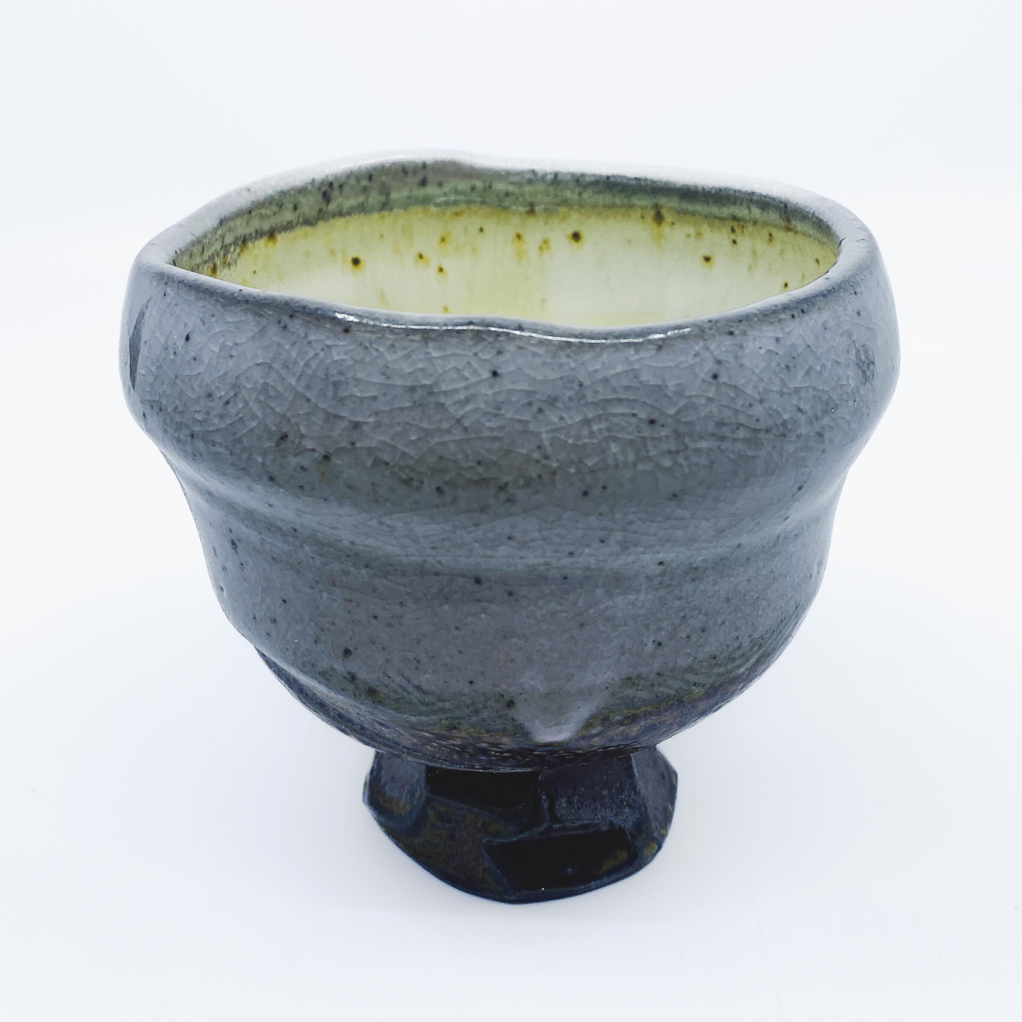 Soda Fired Tea Bowl, Gray - Henry Sekeres