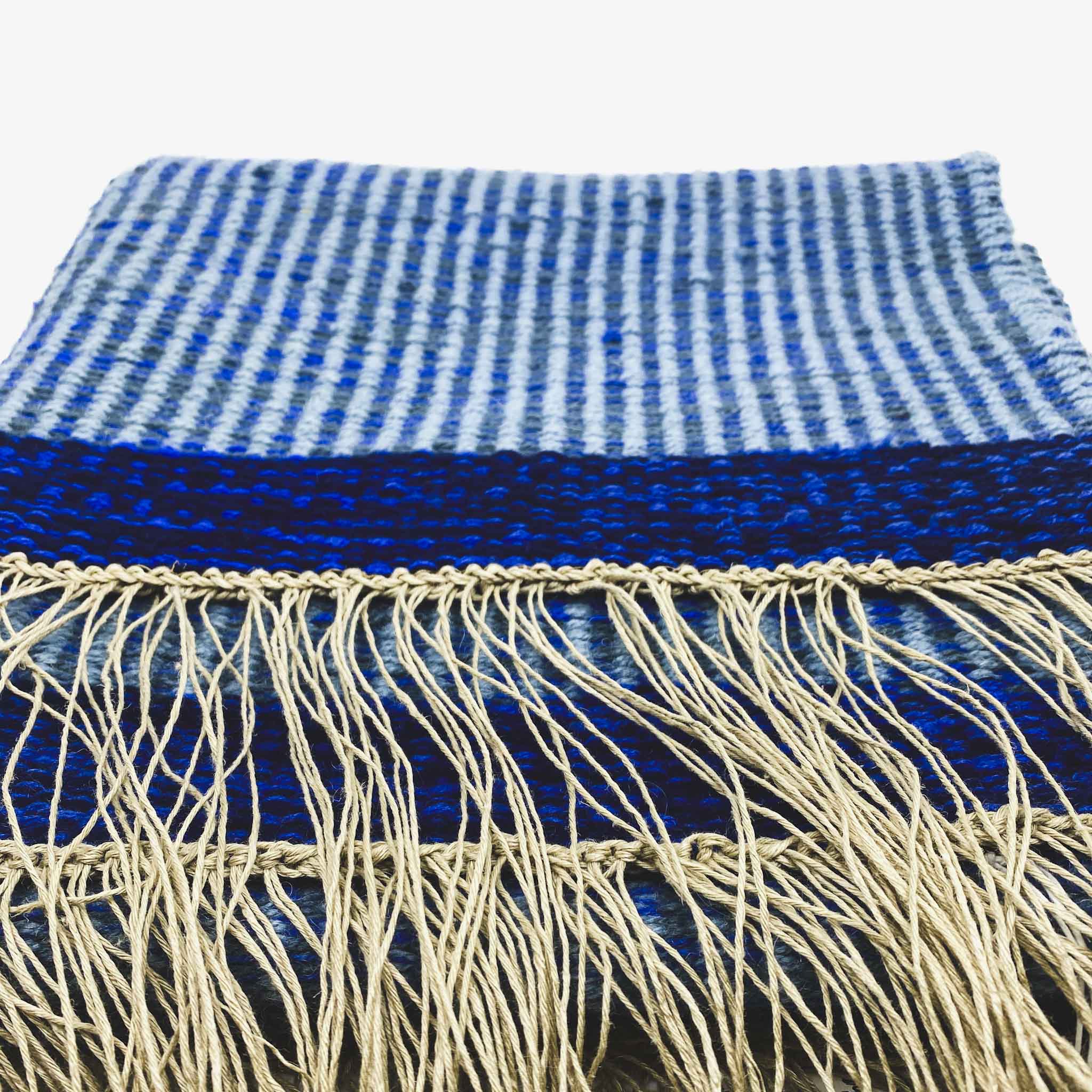 Handwoven Rug, Blue + Aqua - Martha Christian