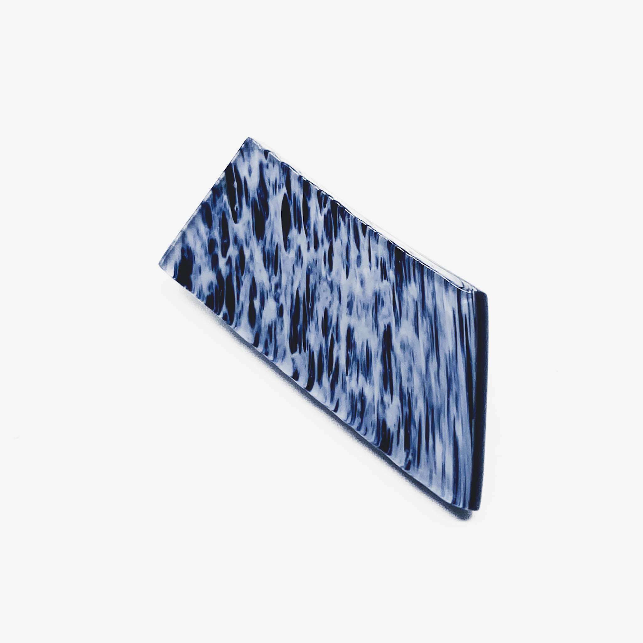 Handblown Glass Pin, Black & White - Keith Moy