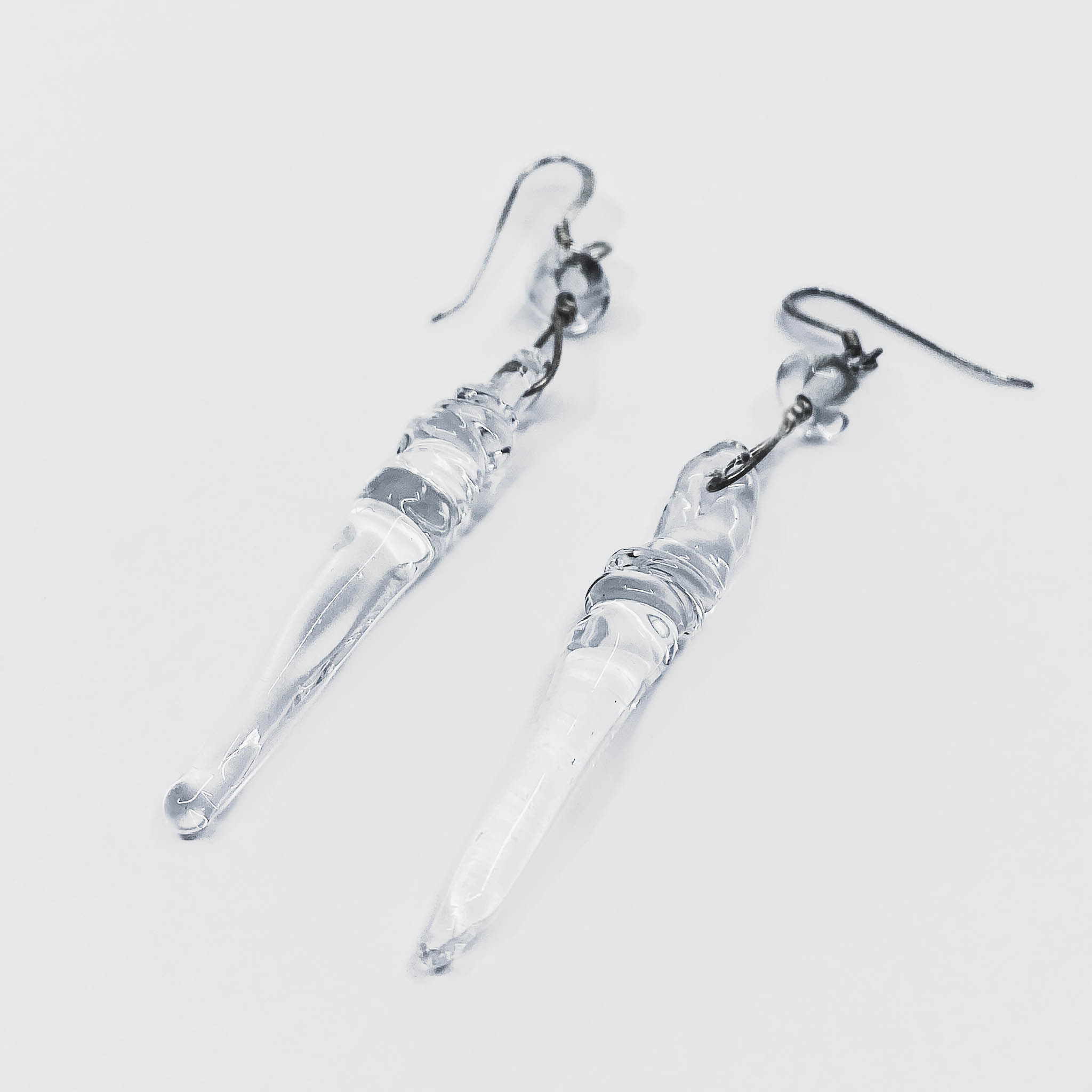 Glass Icicle Earrings - Asha Ironwood