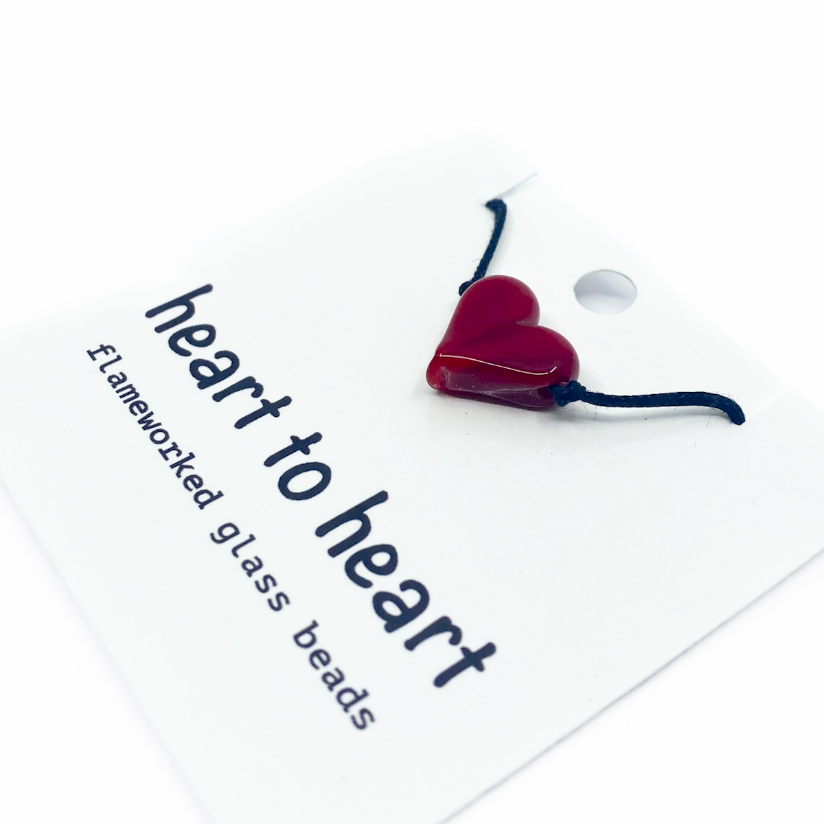 Glass Heart Pendant - Asha Ironwood