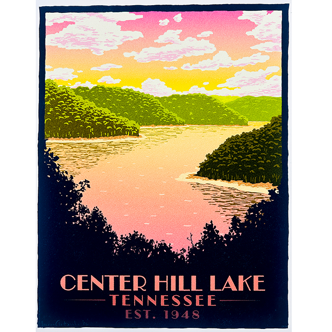 Center Hill Lake Print, Scenic - Lucas Antoniak