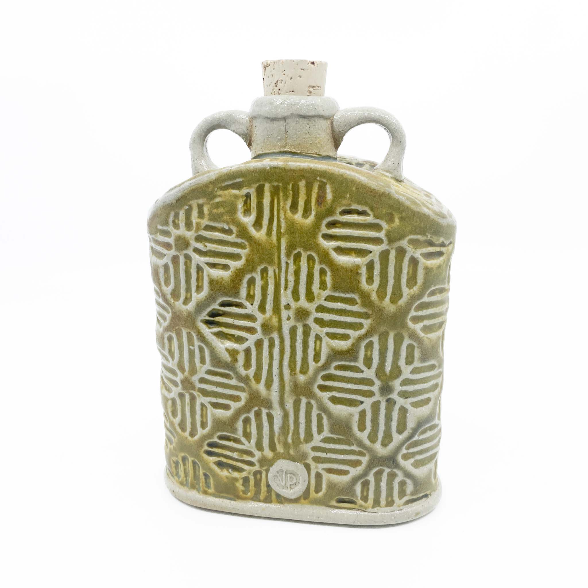 Ceramic Flask with Cork - Vince Pitelka