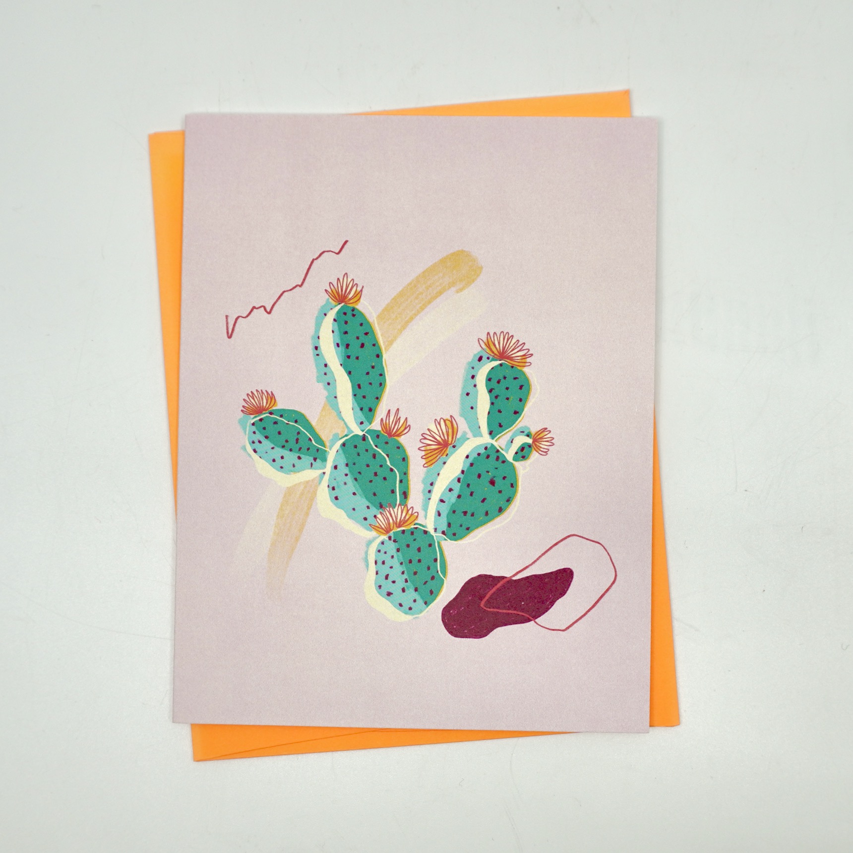 Maile-Lani Blank Notecard - Prickly Cactus