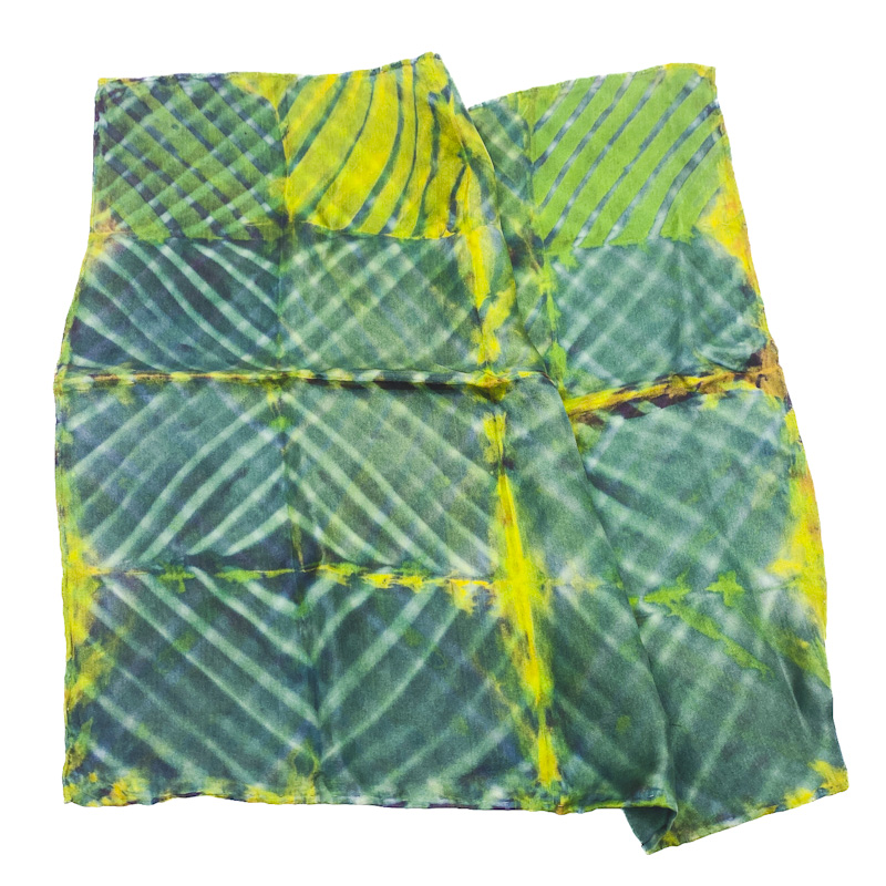 Shibori Pocket Square, Silk - Rena Wood