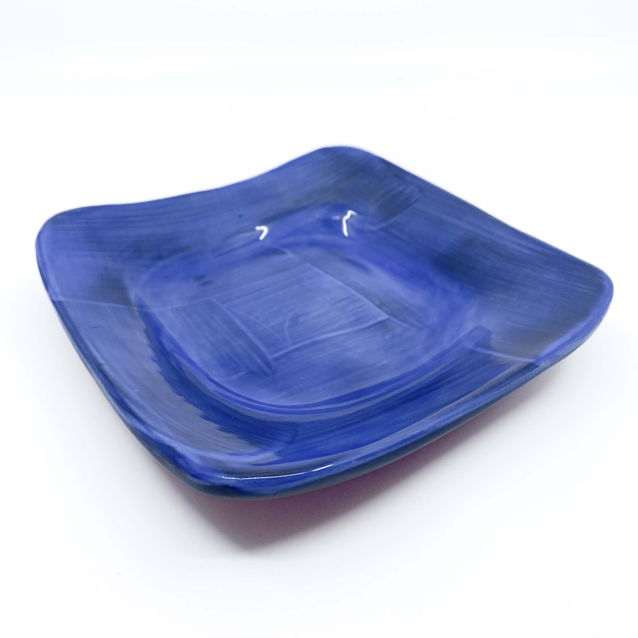 Ceramic Salad Plate, Blue - Melody Tiemann