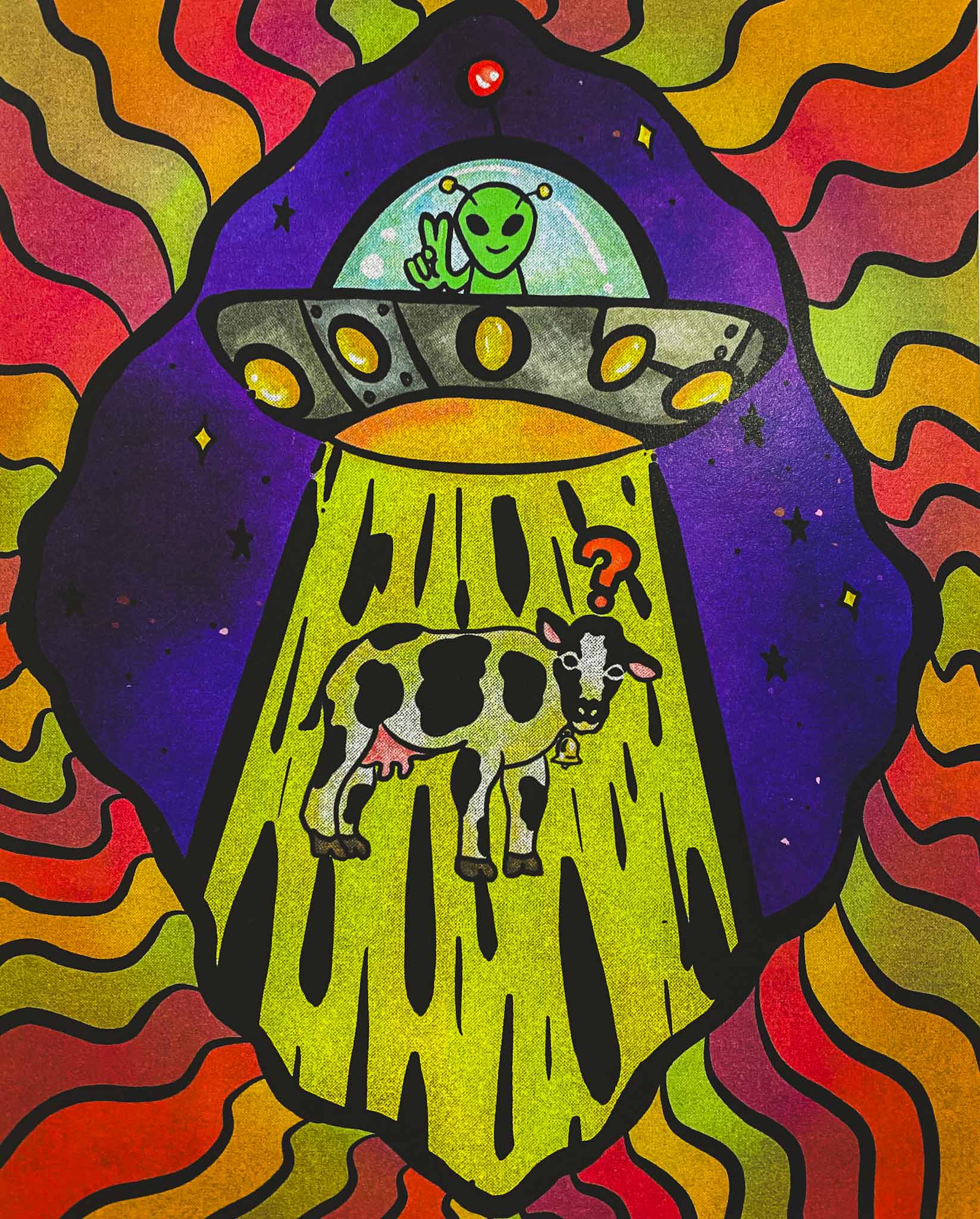UFO Cow Print - Kiki Dunham