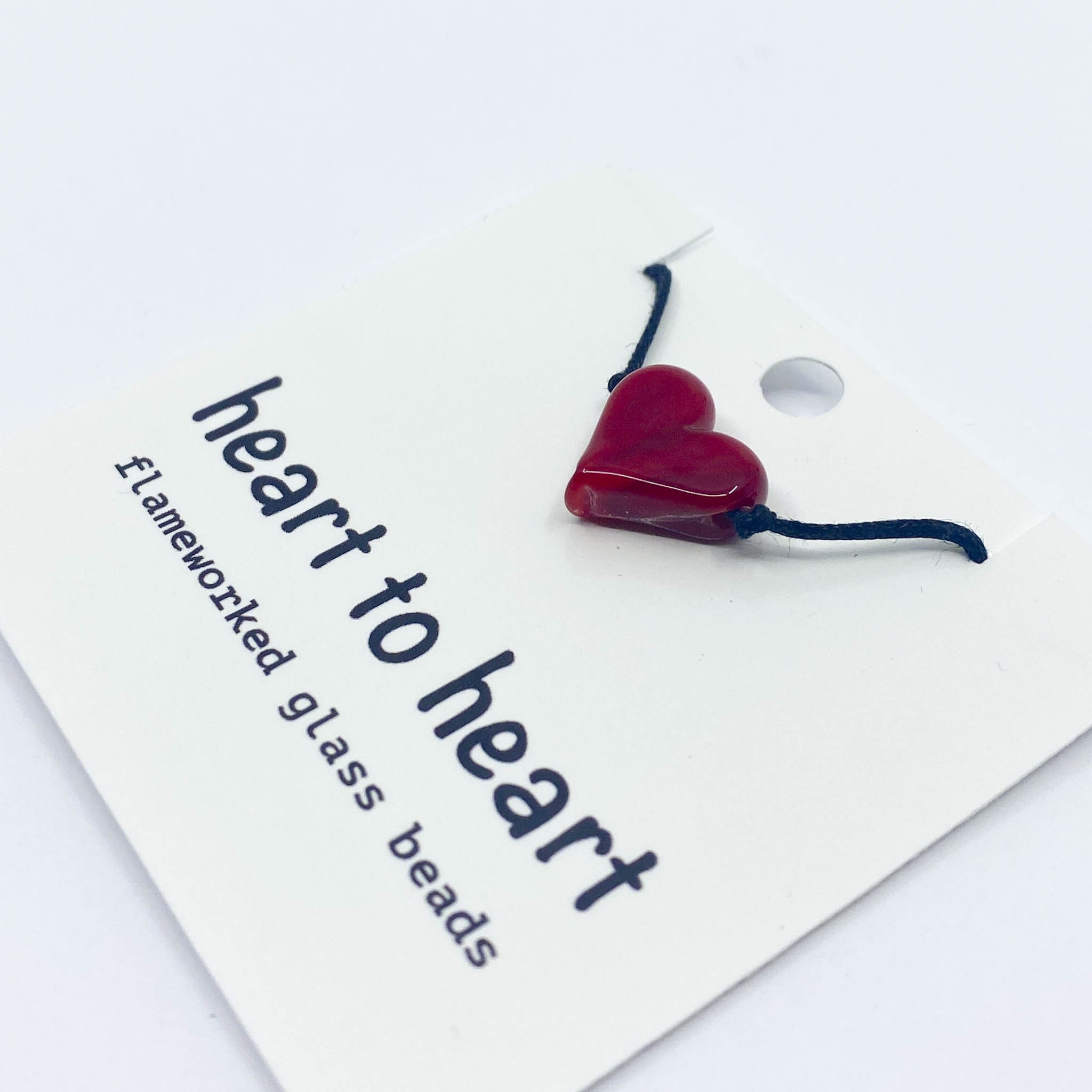 Glass Heart Pendant - Asha Ironwood