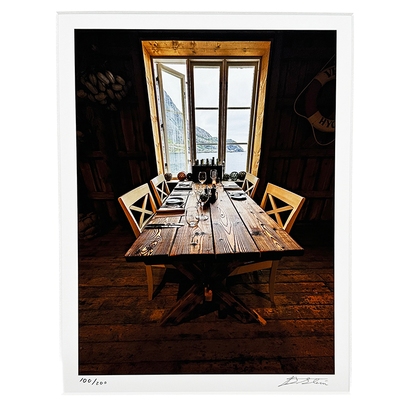 "Table With View, Lofoten, Norway" - Barry Stein
