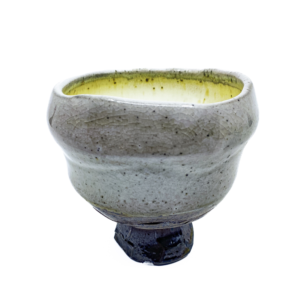 Soda Fired Tea Bowl, Gray - Henry Sekeres