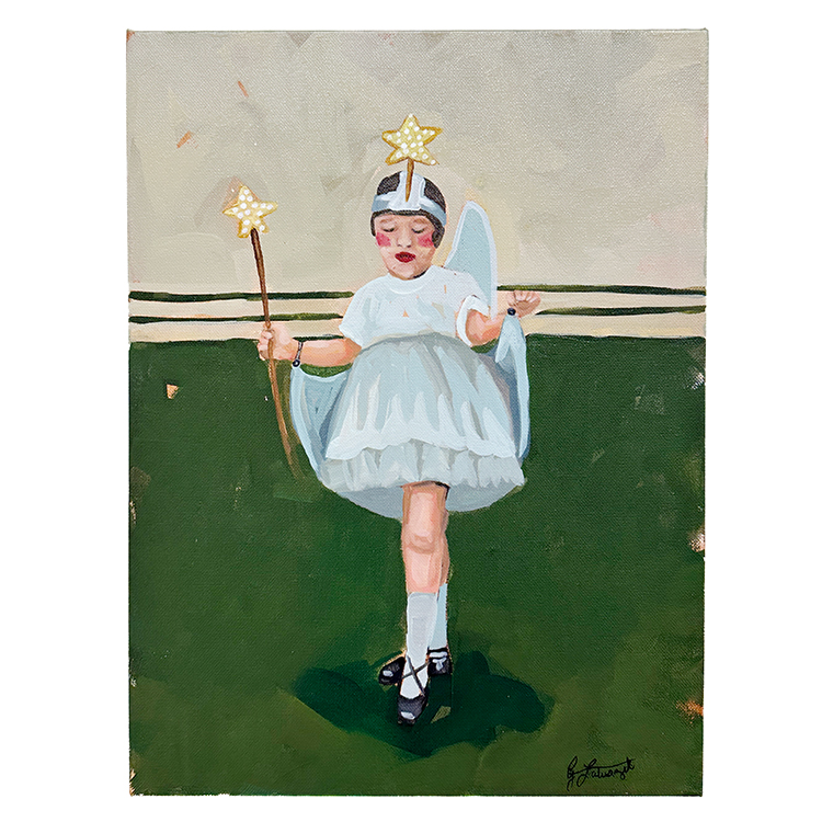 "The Angel" Acrylic Painting - Gayle Latuszek
