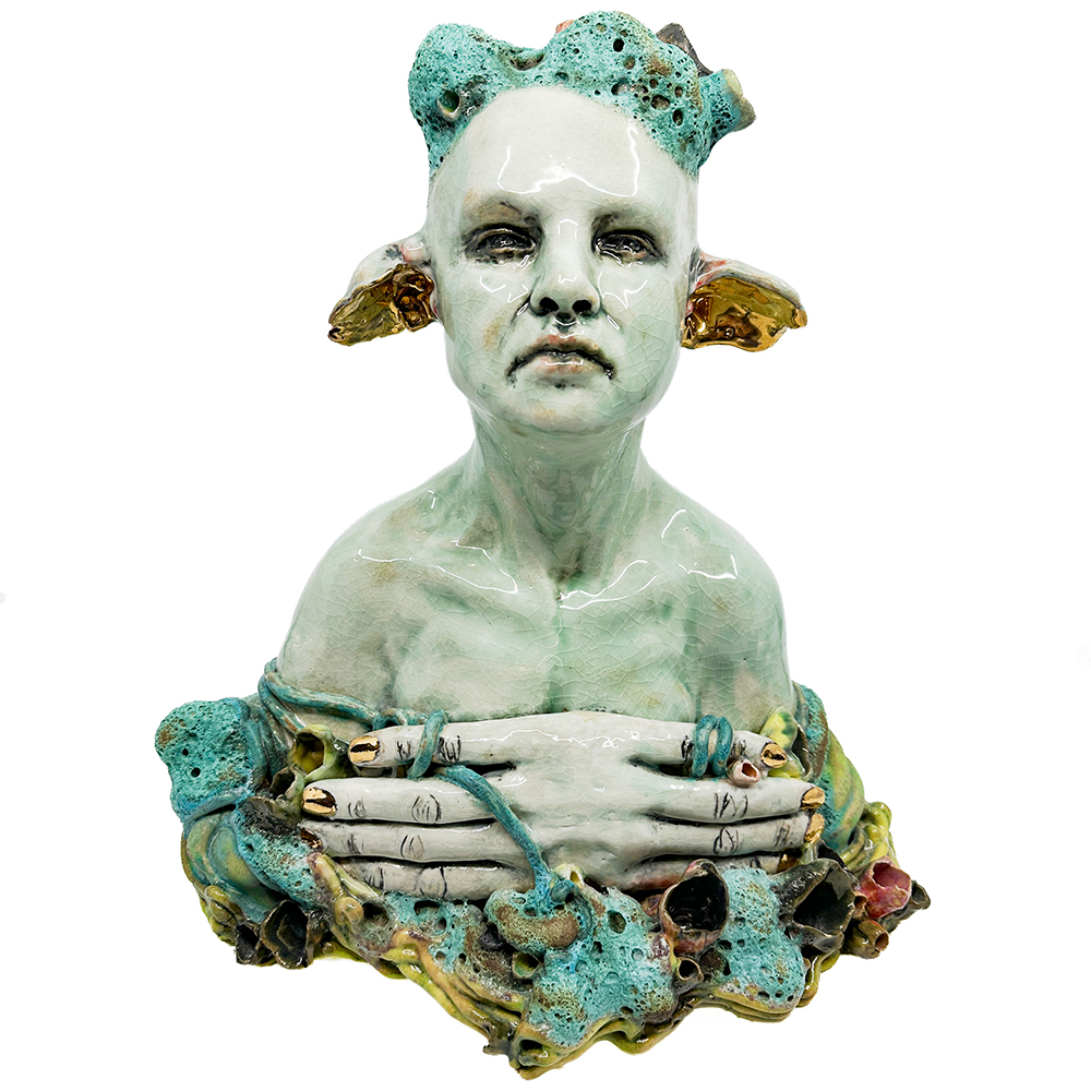 "Golden Caves" Ceramic Bust - Sarah Davey