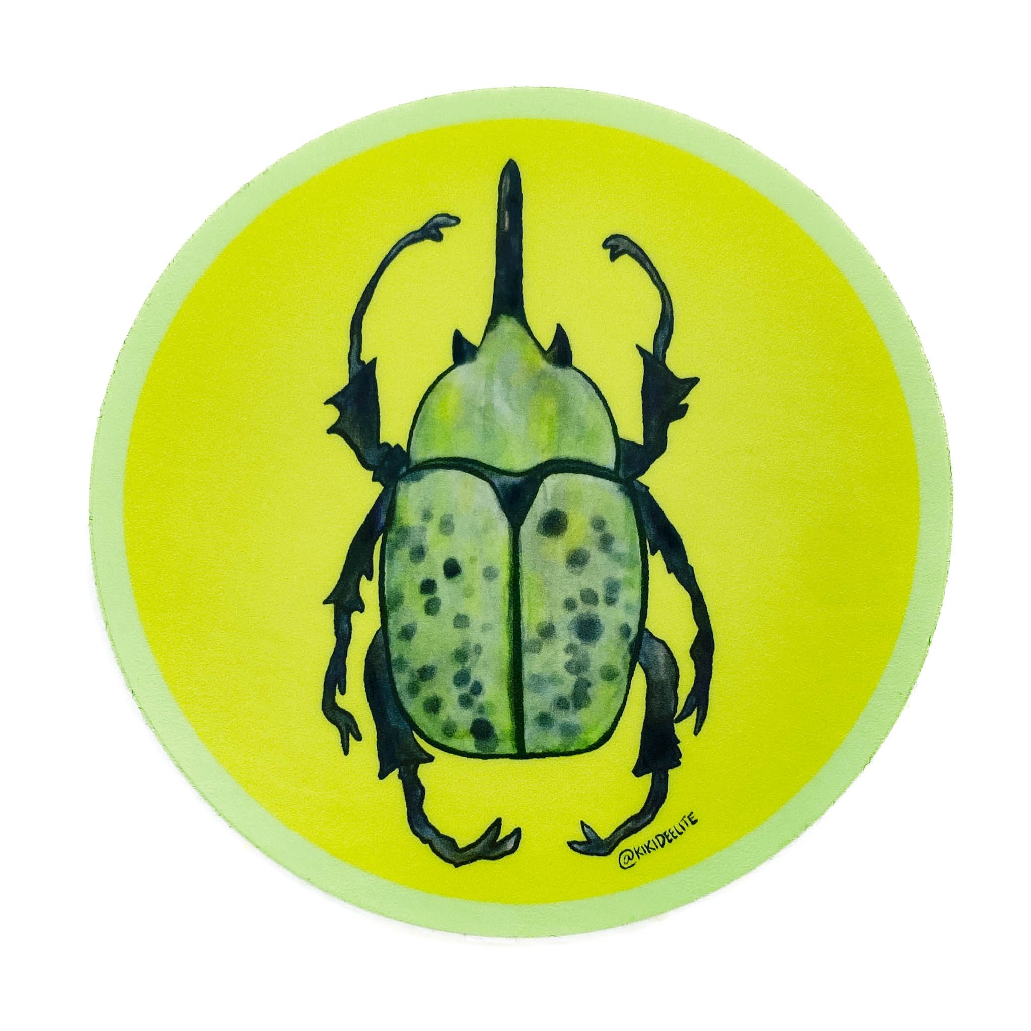 Beetle Sticker, Green - Kiki Dunham
