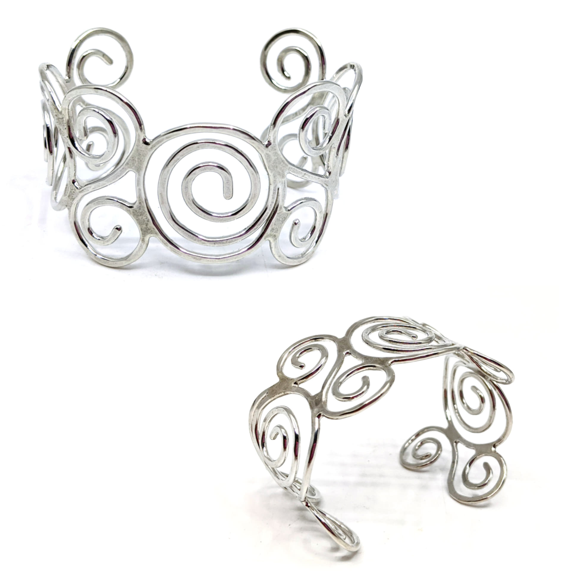 Kip Kniep - Sterling Silver Spiral Cuff