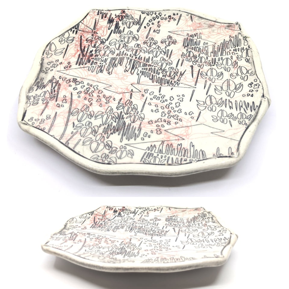 Marc Barr - Small Pink Ceramic Plate