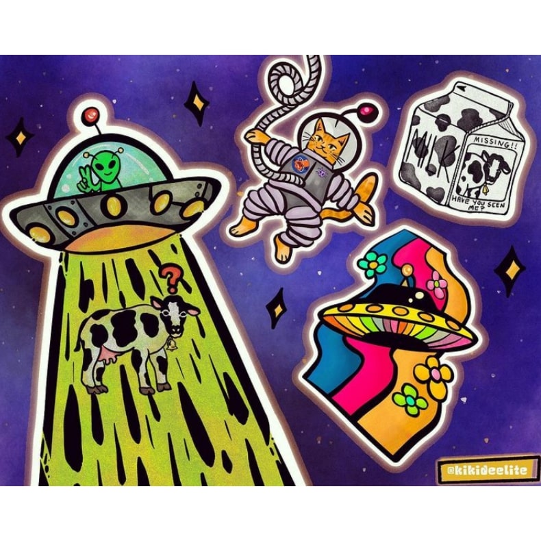 Kiki Dunham - Space Flash Sheet Print