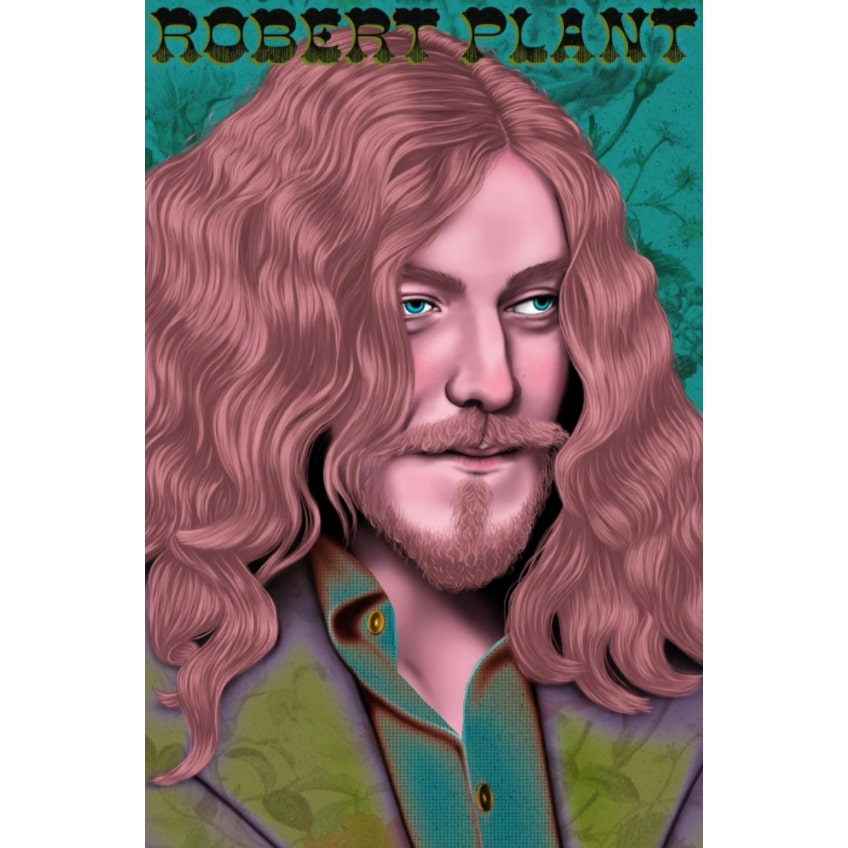 Laura Beth Hellerstadt - Robert Plant Print