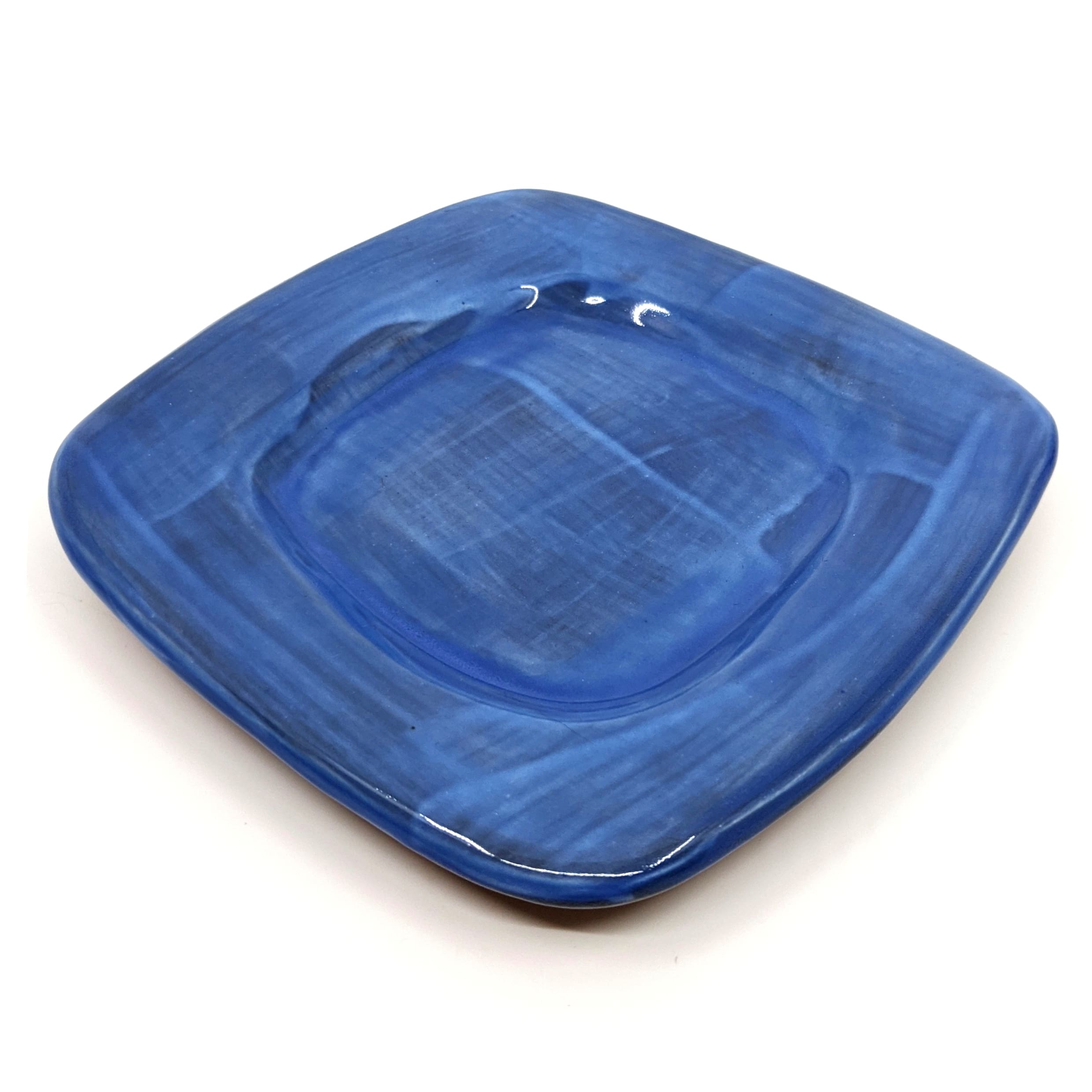 Melody Tiemann - Blue Ceramic Desert Plate