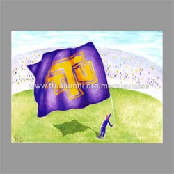 TTU Athletic Flag Painting Print